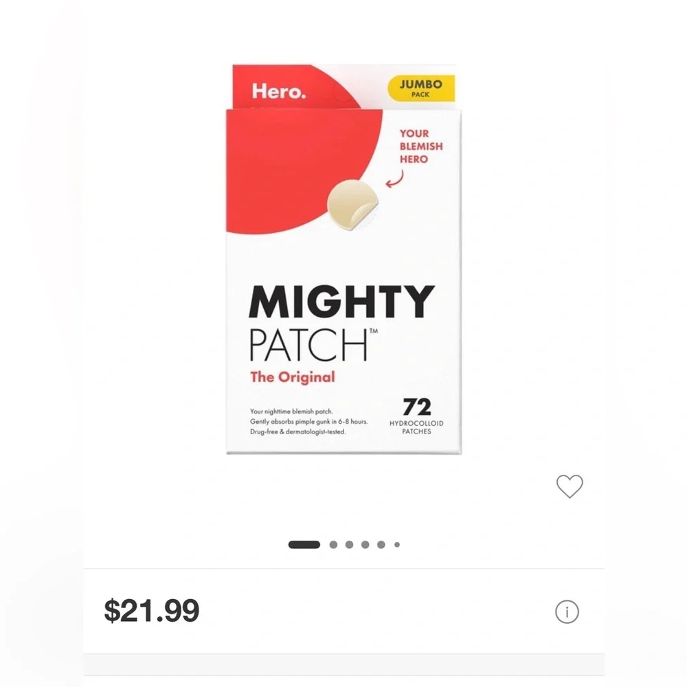 Mighty Patch Hydrocolloid Acne Patches
